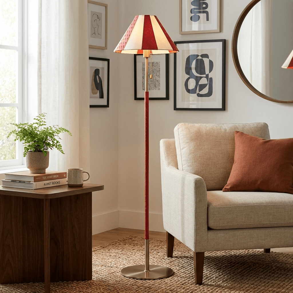 Avenoette Verona gestreepte vloerlamp