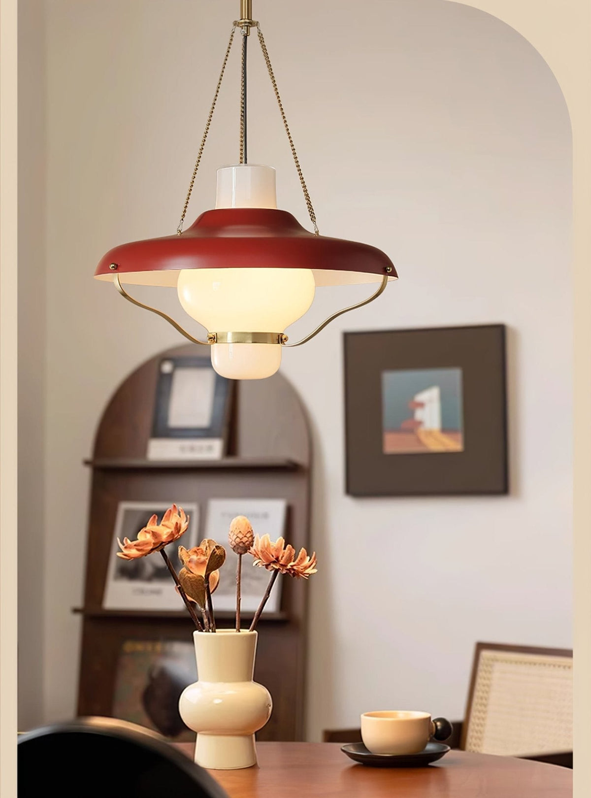 Olaeon Mid-Century glas hanglamp