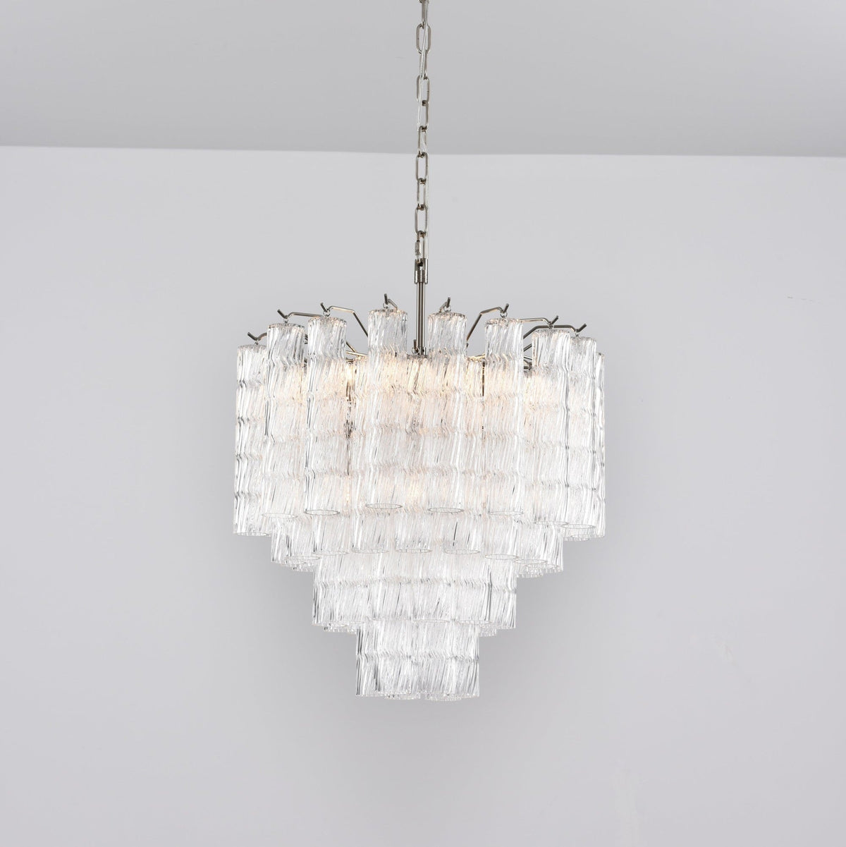 Veliella kroonluchter Murano-glas met cascaderende golven