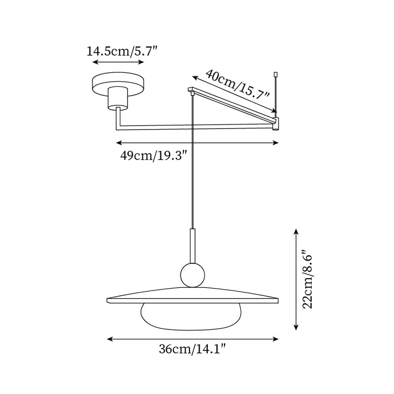 Novi verstelbare hanglamp