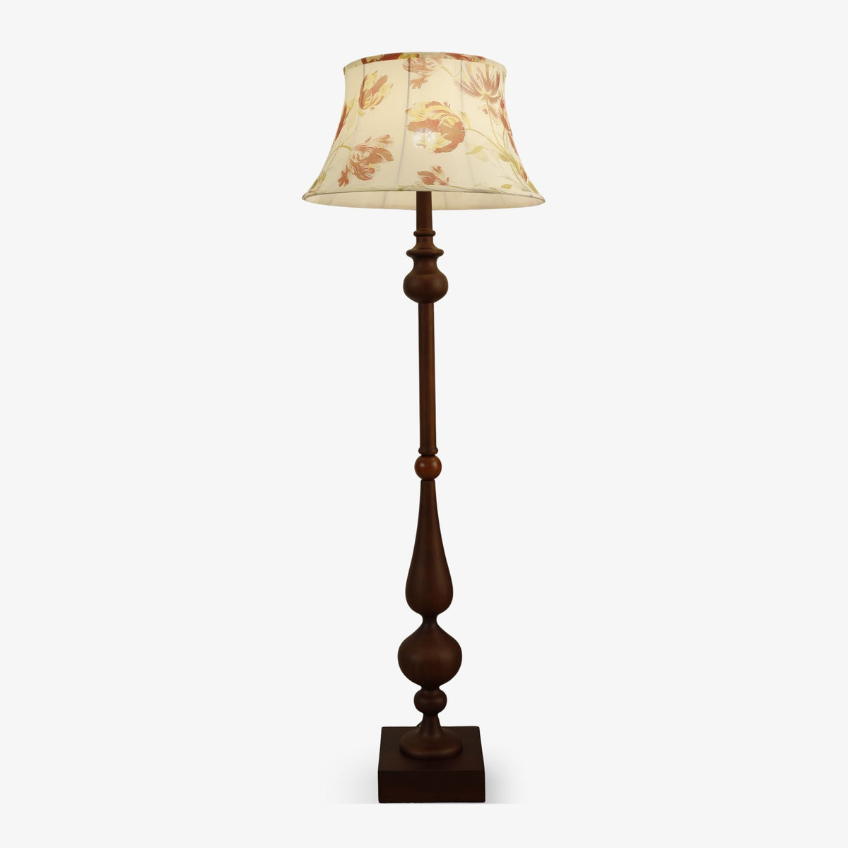 Floren Hout Stoffen Klassieke vloerlamp