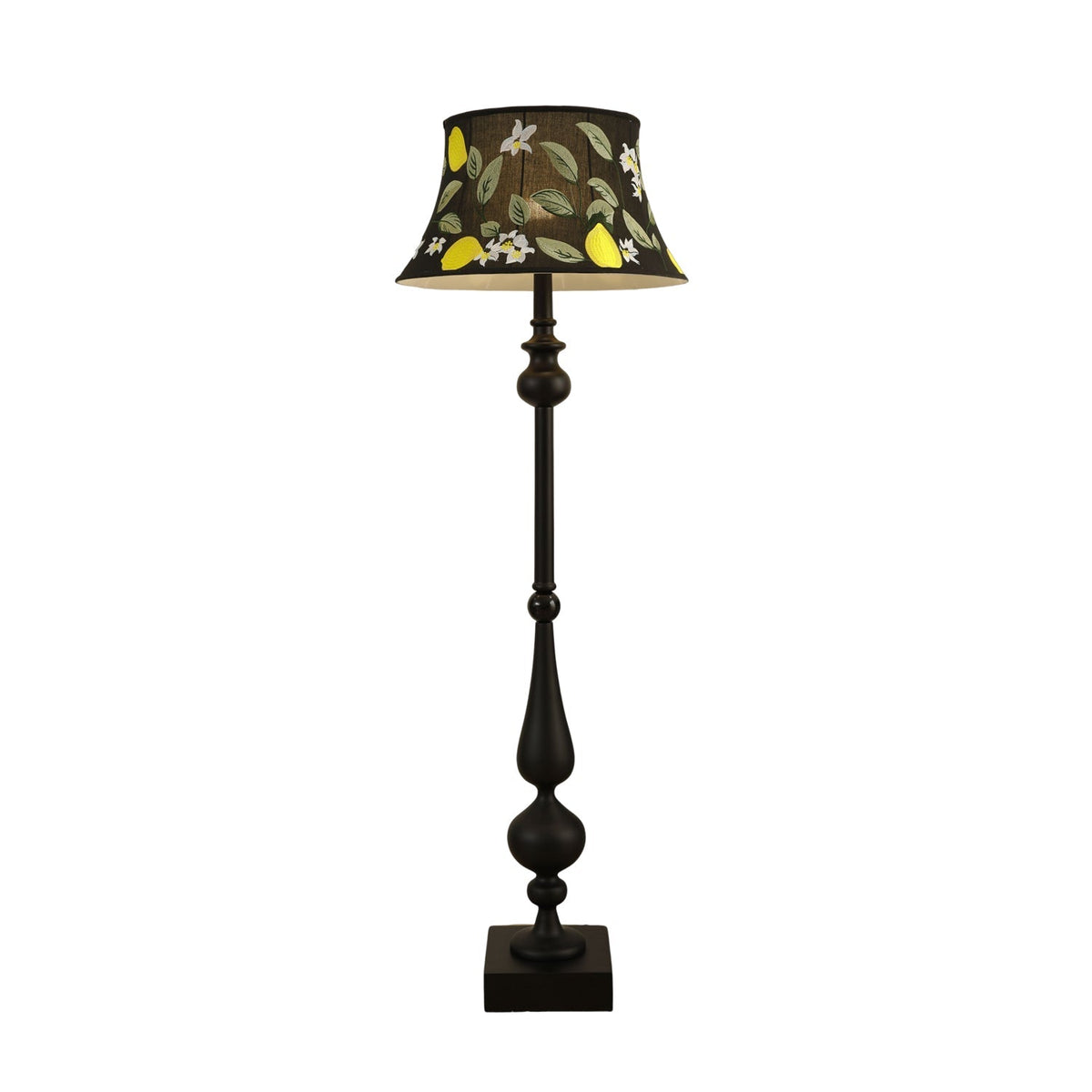 Floren Hout Stoffen Klassieke vloerlamp