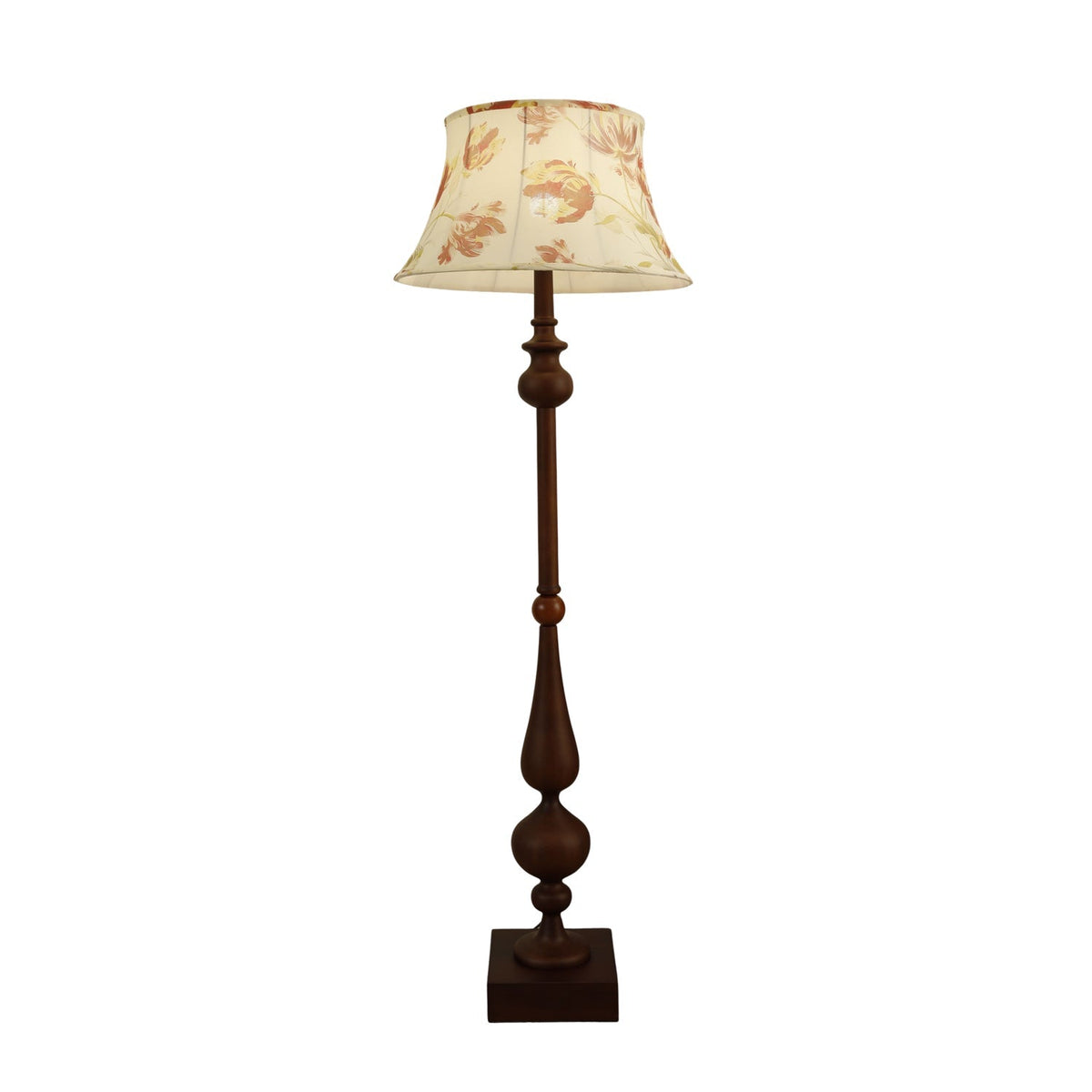 Floren Hout Stoffen Klassieke vloerlamp