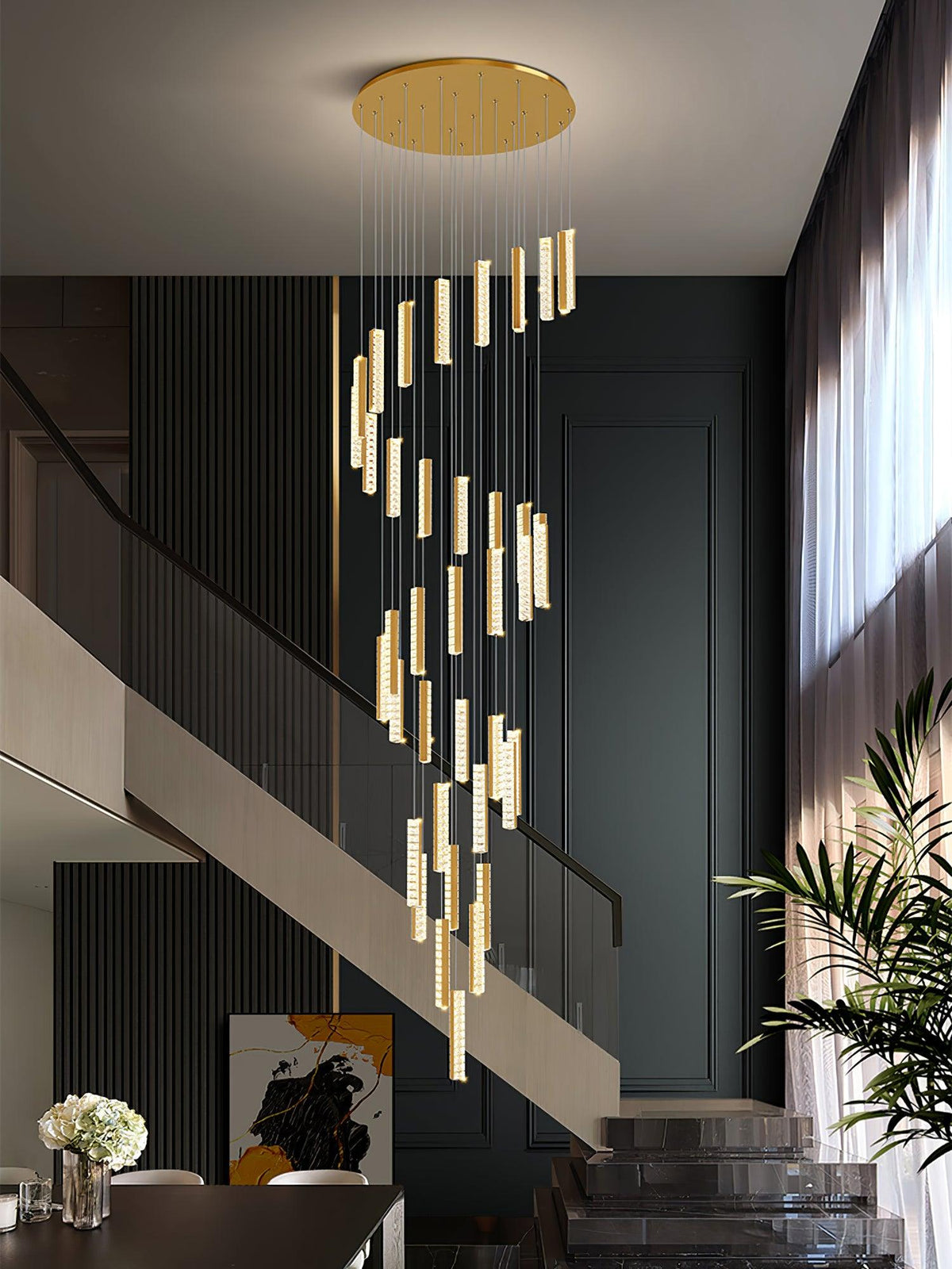 Sorenaria Kroonluchter Villa Forci hanglamp Zilver Modern