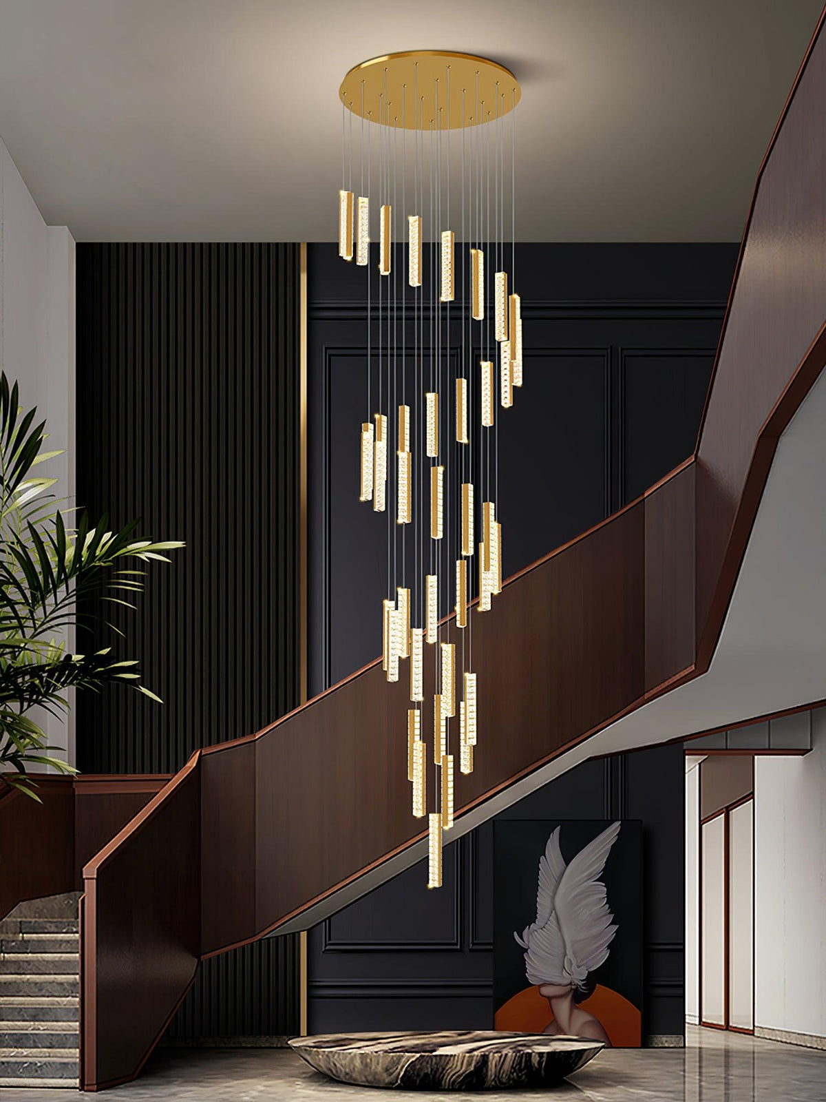 Sorenaria Kroonluchter Villa Forci hanglamp Zilver Modern