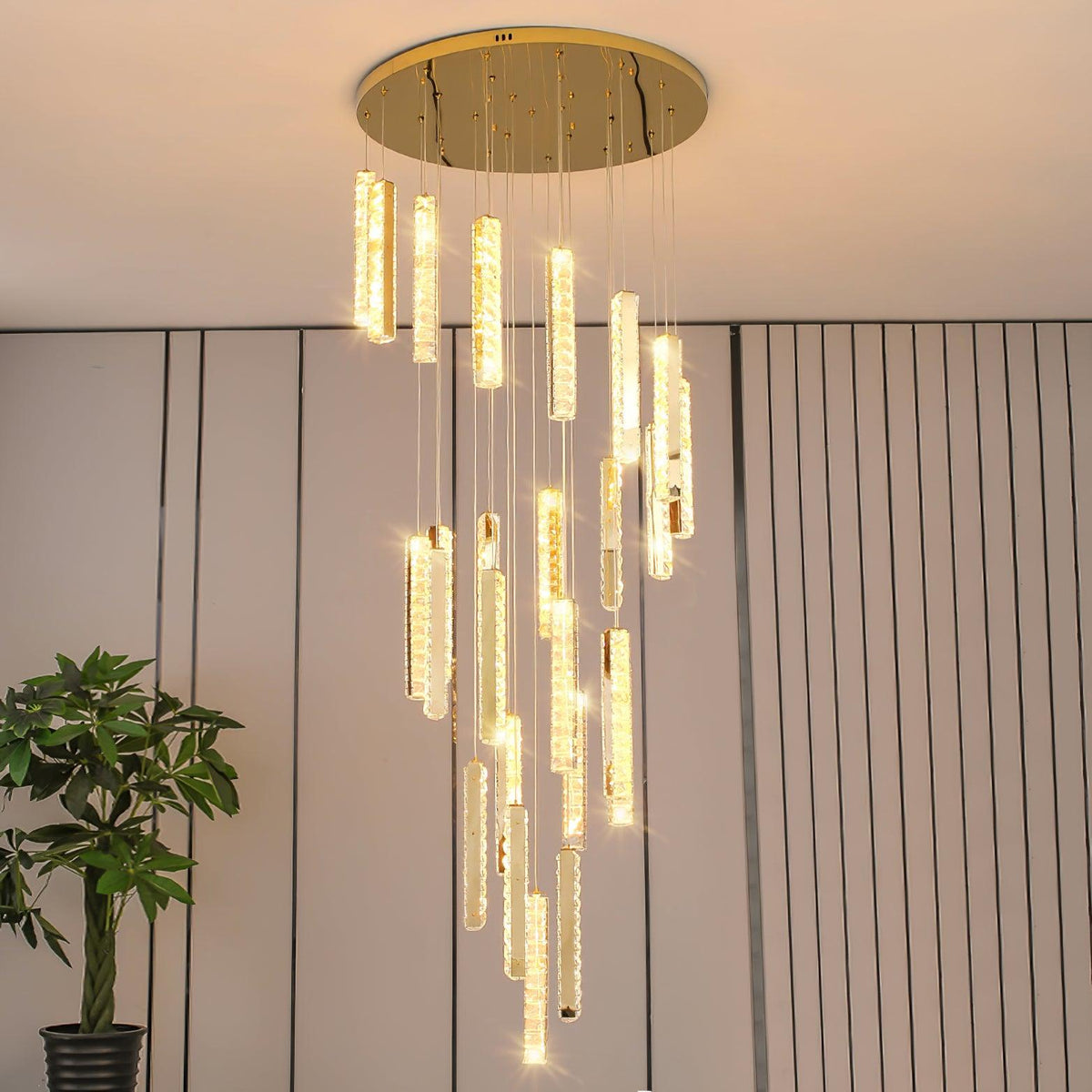 Sorenaria Kroonluchter Villa Forci hanglamp Zilver Modern