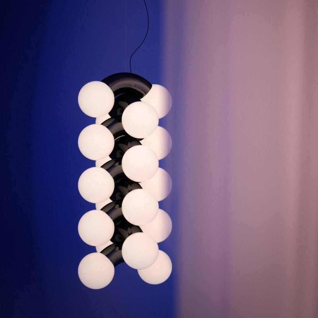Ermira Premium Noordse kunst glazen hanglamp