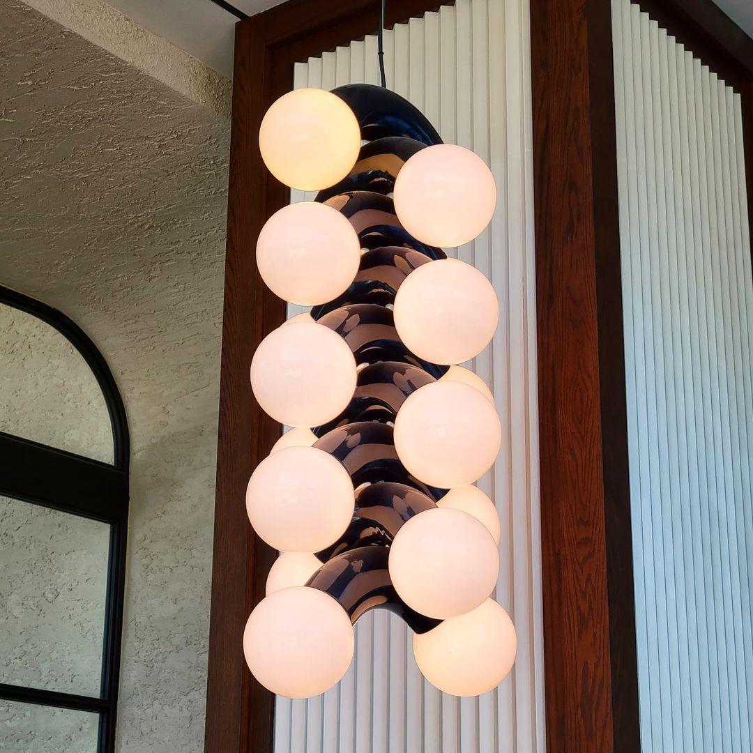 Ermira Premium Noordse kunst glazen hanglamp