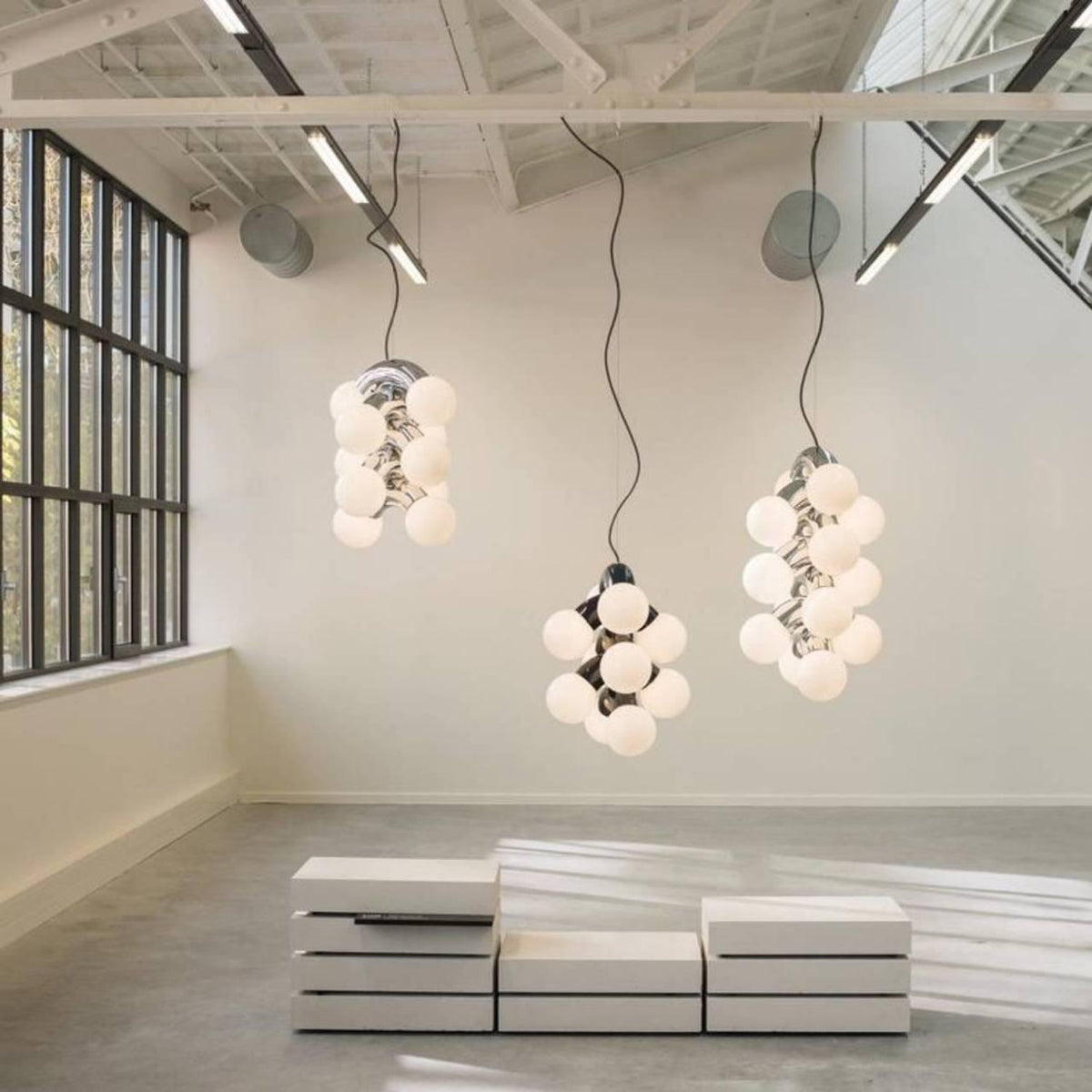 Ermira Premium Noordse kunst glazen hanglamp