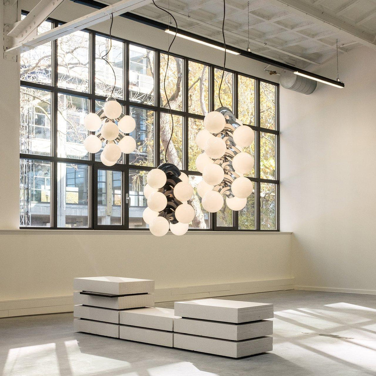 Ermira Premium Noordse kunst glazen hanglamp