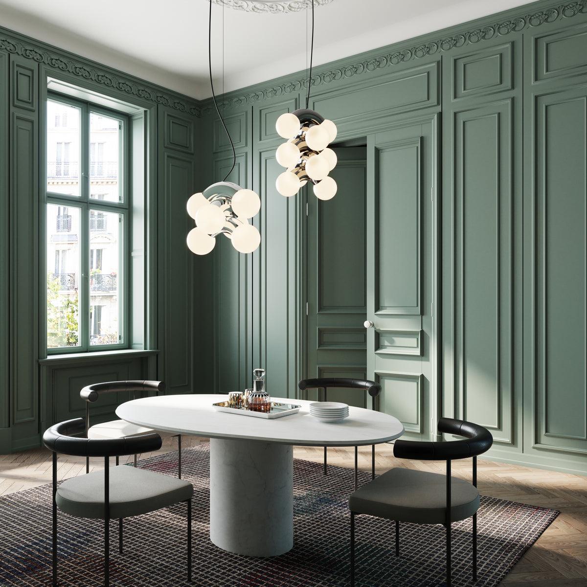 Ermira Premium Noordse kunst glazen hanglamp