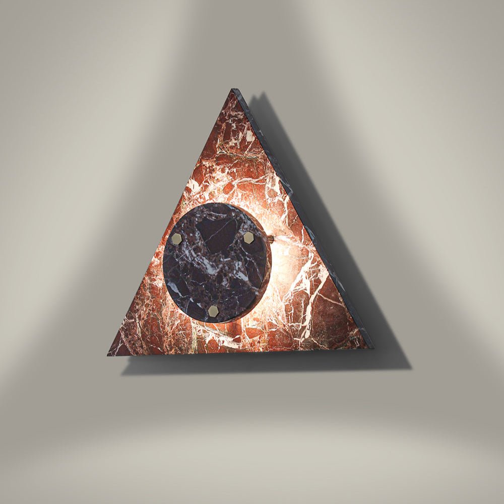 Pyramid Rustic marmer wandlamp