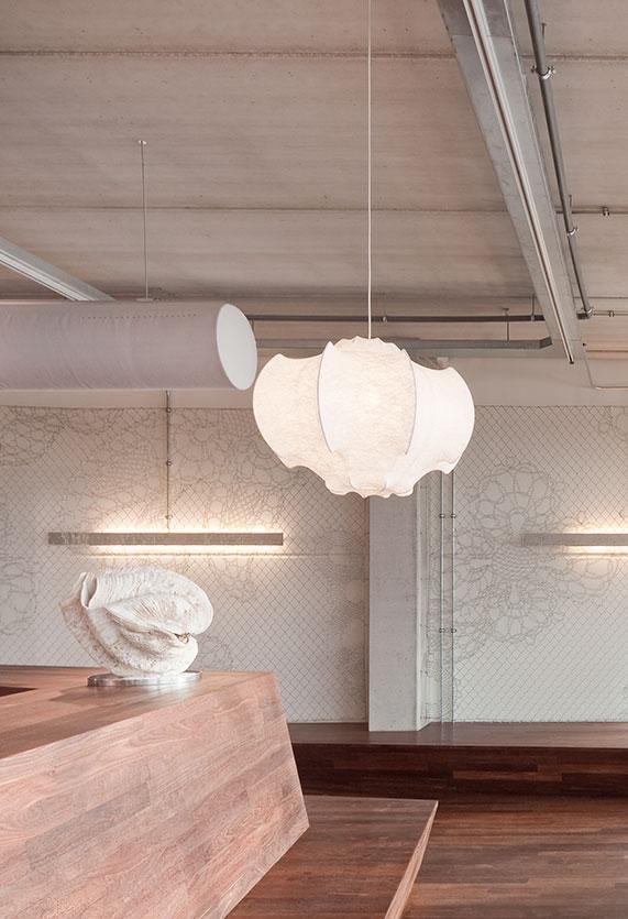 Lotus Minimalistische hanglamp van zijde