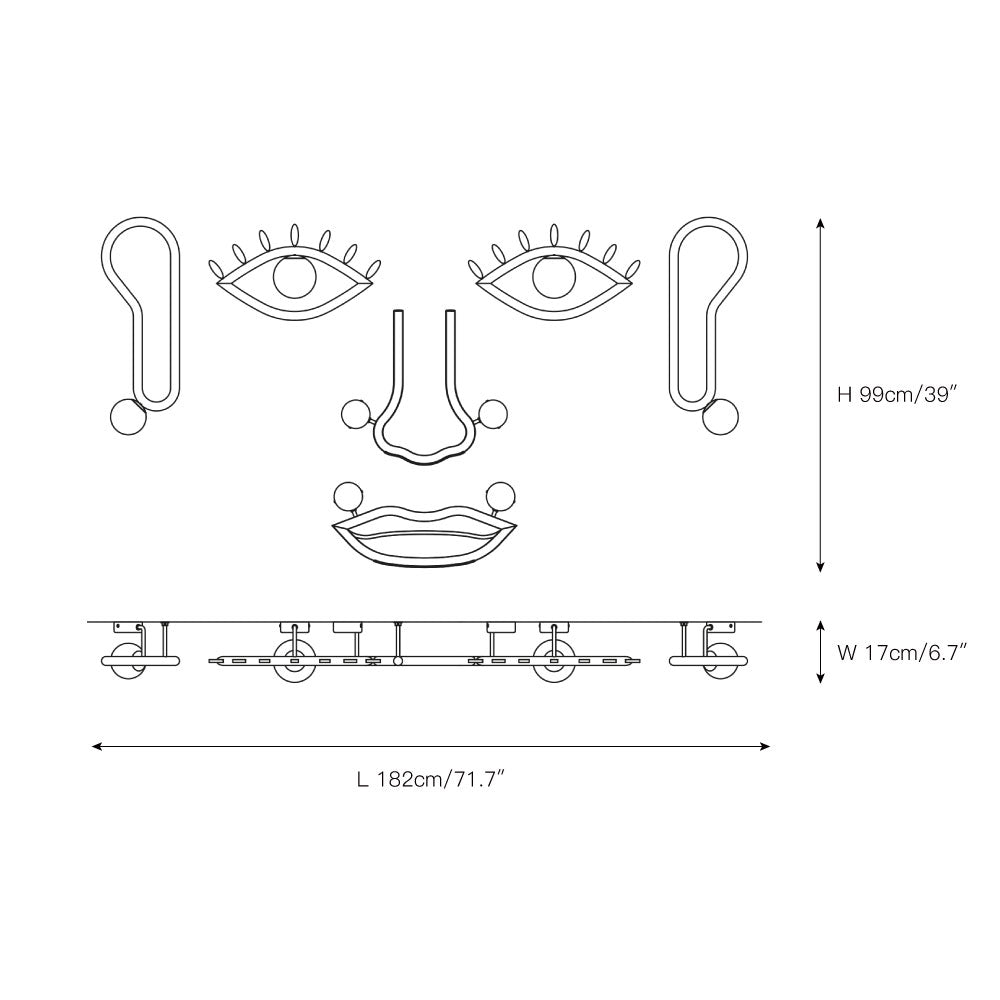 Renoriella wandlamp