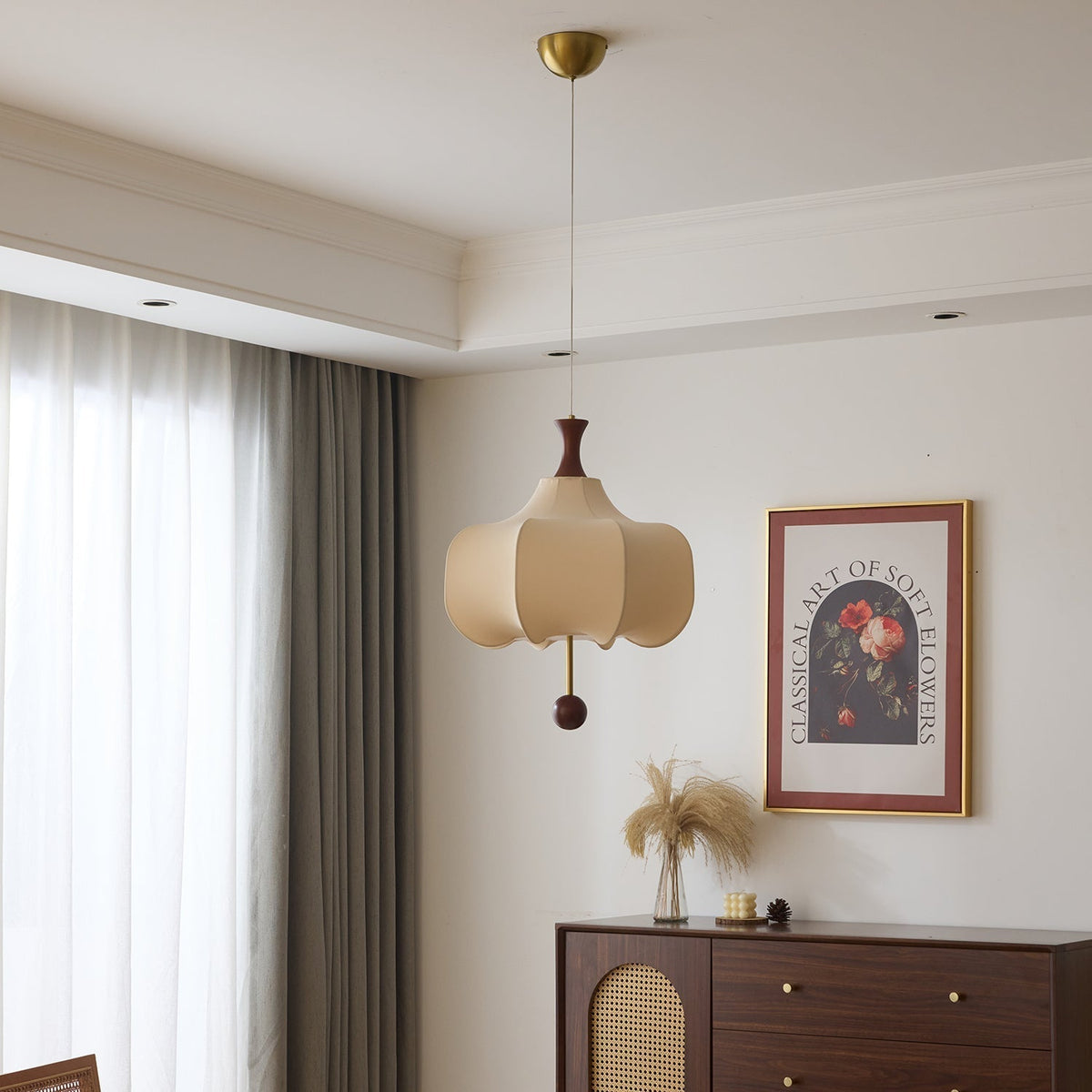 Venoryra Premium elegantie Cloud Houten hanglamp