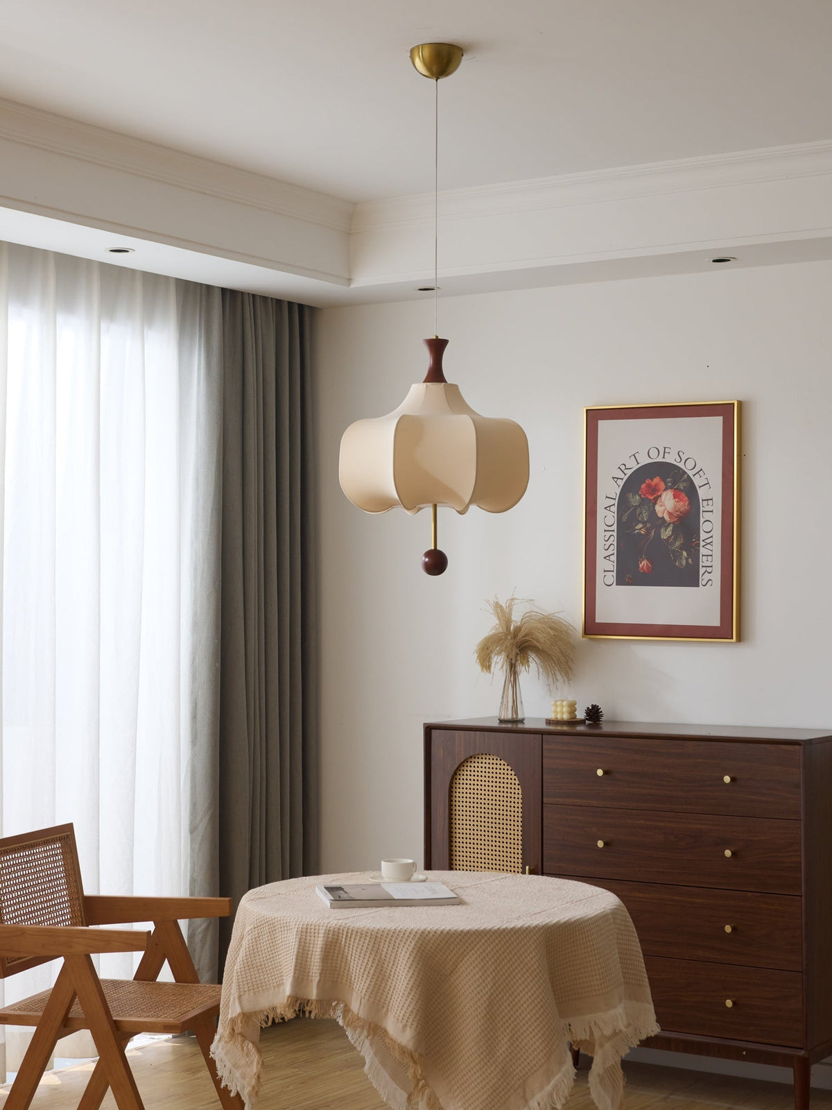 Venoryra Premium elegantie Cloud Houten hanglamp