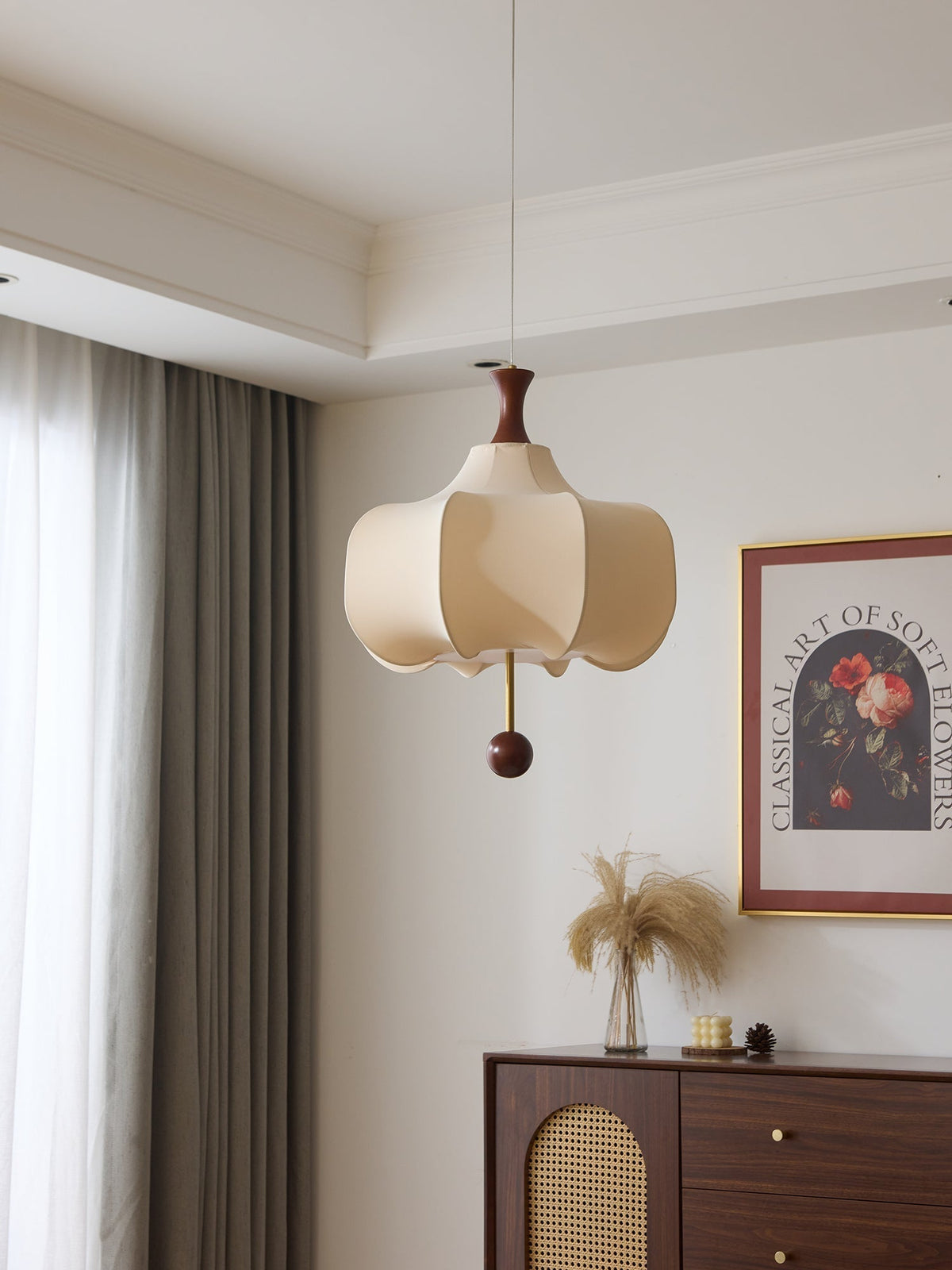 Venoryra Premium elegantie Cloud Houten hanglamp
