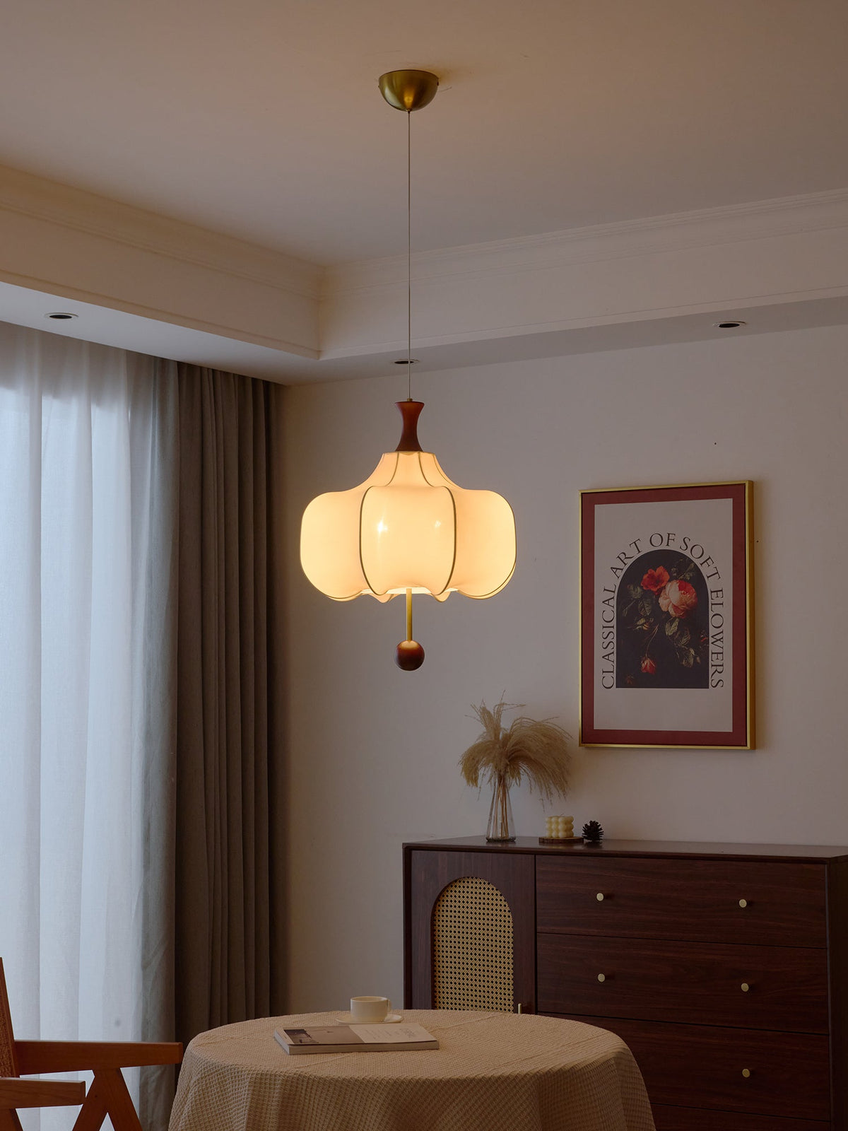 Venoryra Premium elegantie Cloud Houten hanglamp