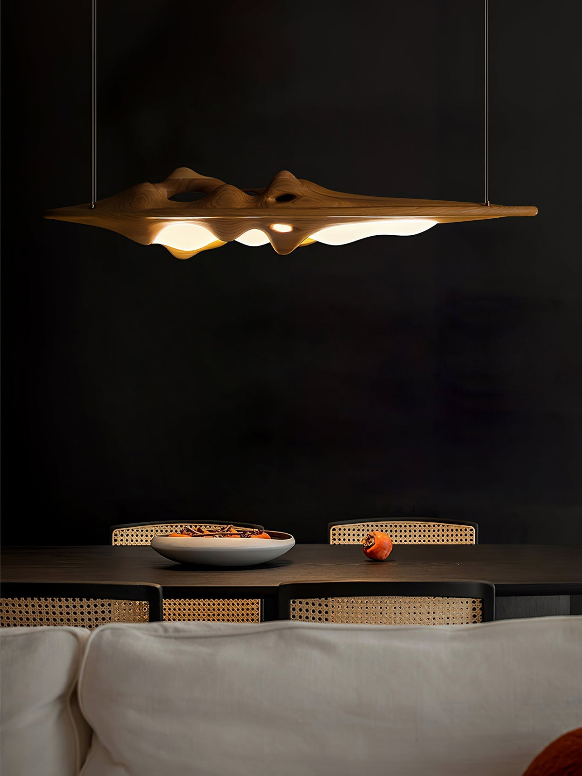 Ulsorira Topografische Houten hanglamp