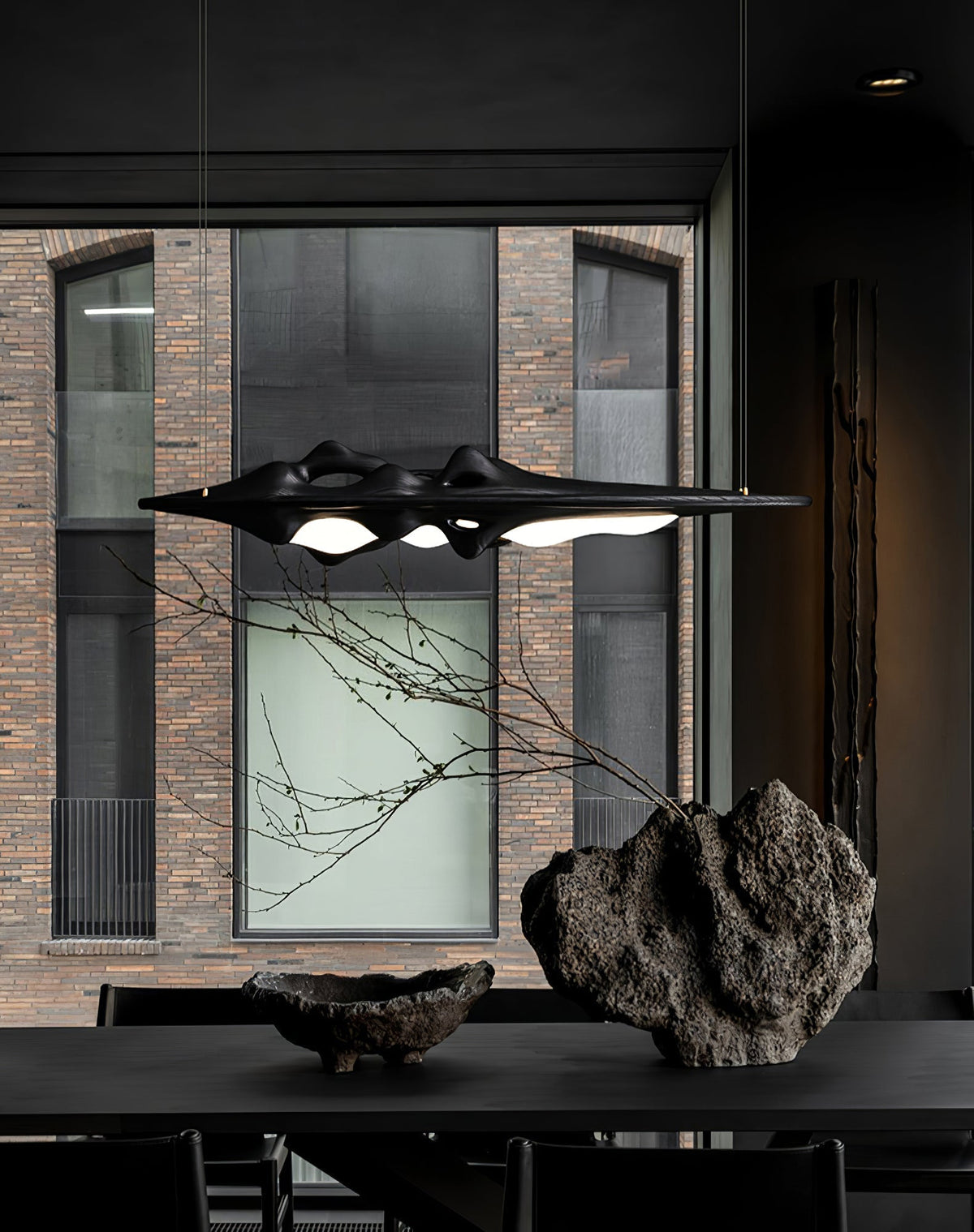 Ulsorira Topografische Houten hanglamp