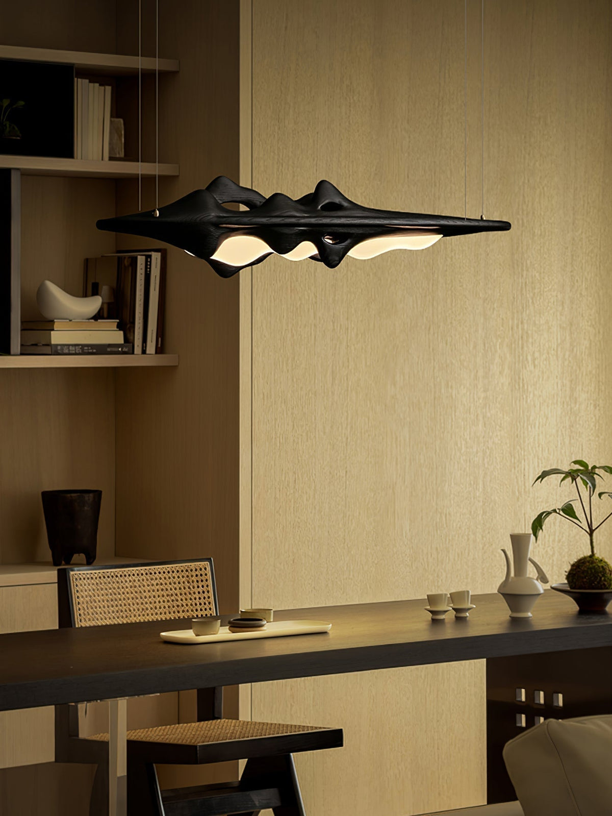 Ulsorira Topografische Houten hanglamp
