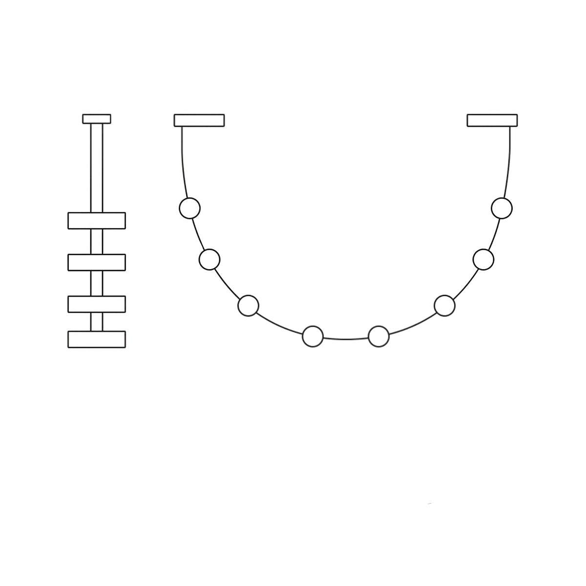Flexura modulaire track hanglamp