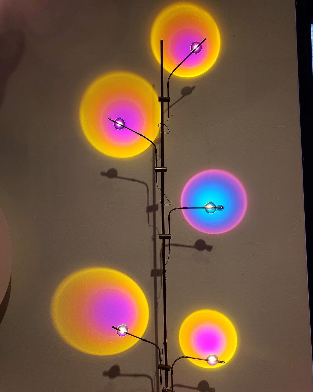 Receiv staal vloerlamp