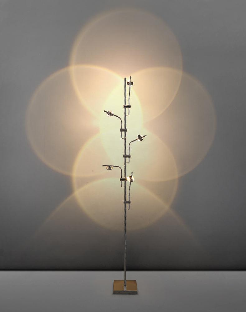 Receiv staal vloerlamp