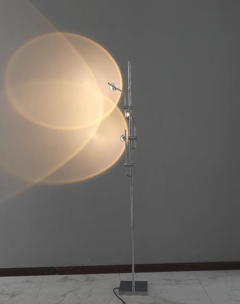 Receiv staal vloerlamp