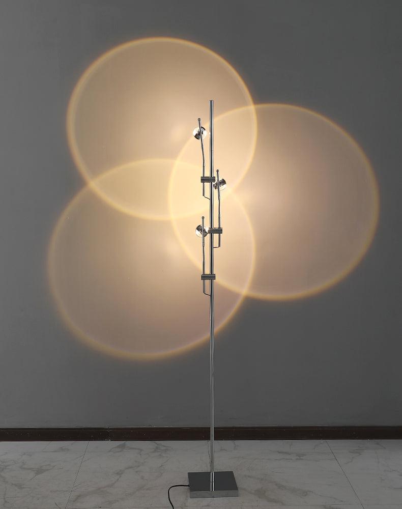 Receiv staal vloerlamp