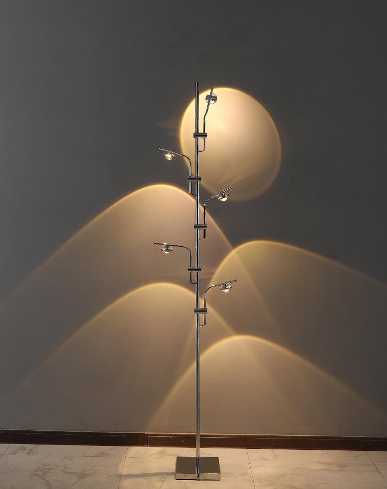 Receiv staal vloerlamp