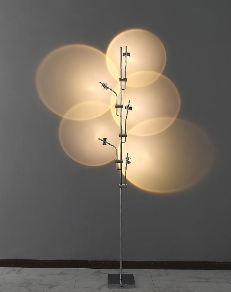 Receiv staal vloerlamp