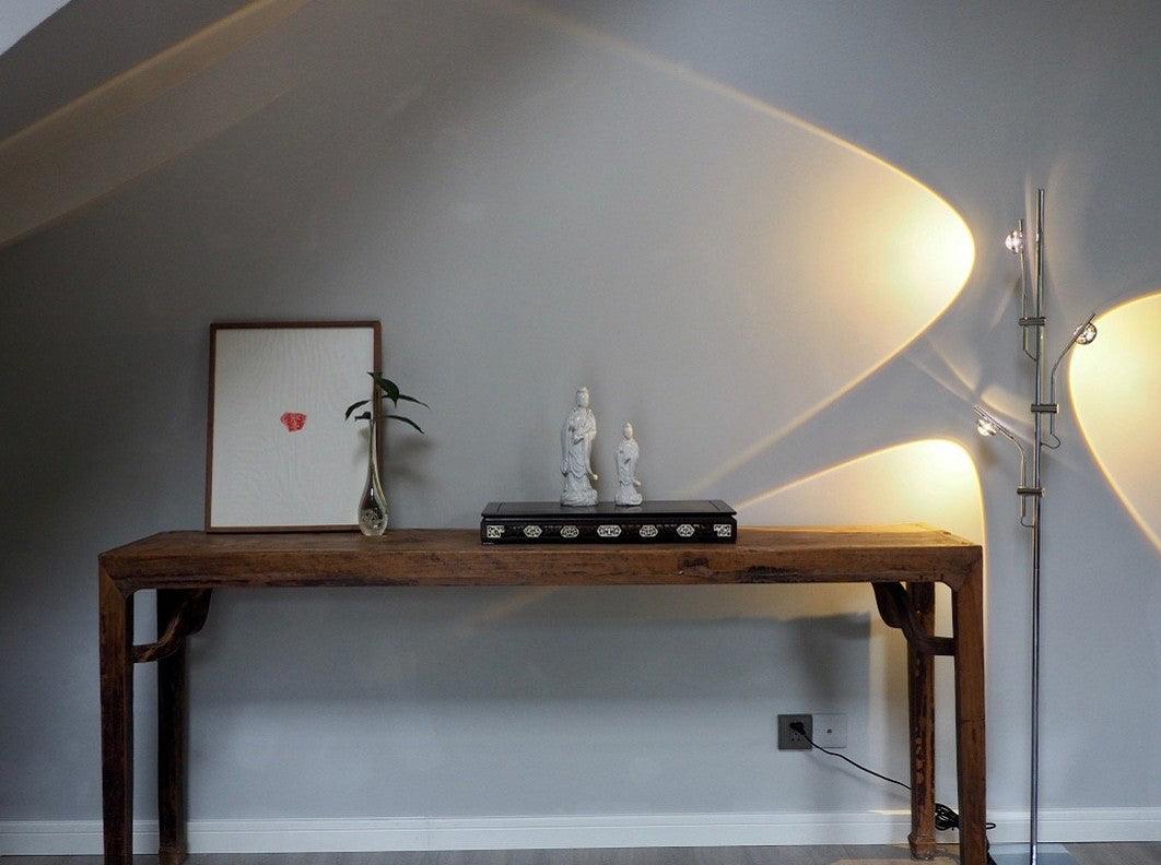 Receiv staal vloerlamp