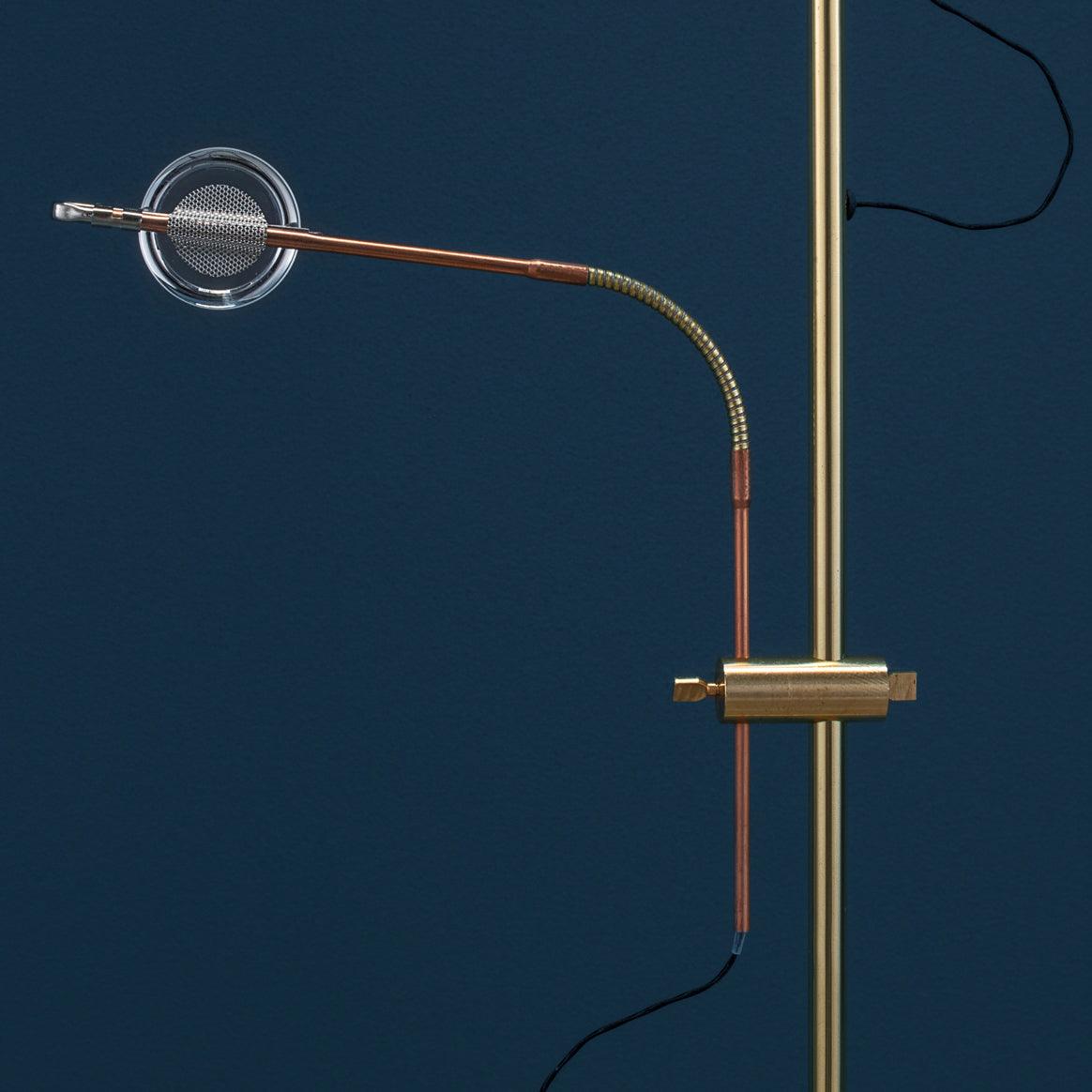 Receiv staal vloerlamp