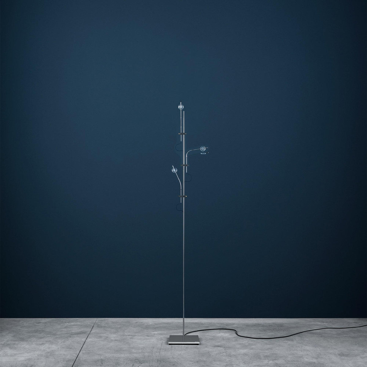 Receiv staal vloerlamp