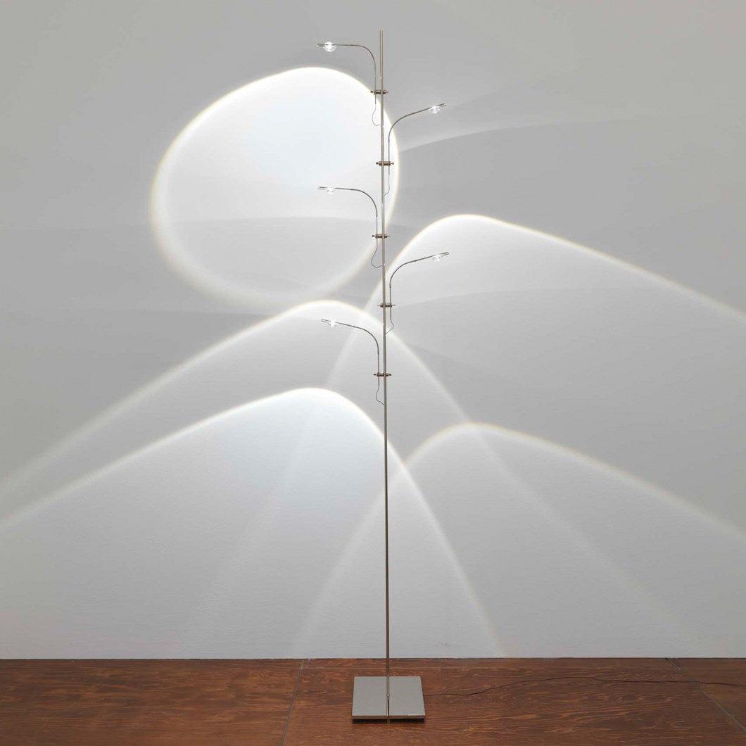 Receiv staal vloerlamp