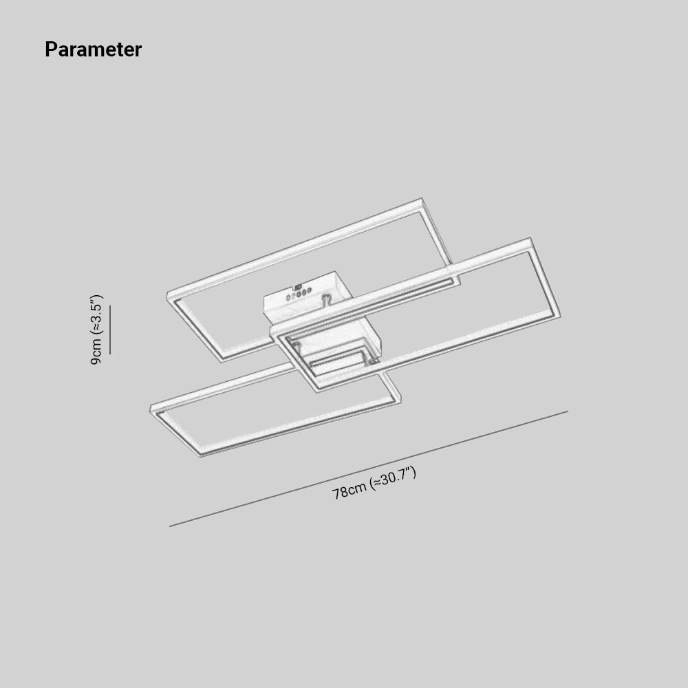 Bouvet Industrie LED Plafondlampen Gouden Metaal Woonkarmer Slaapkamer