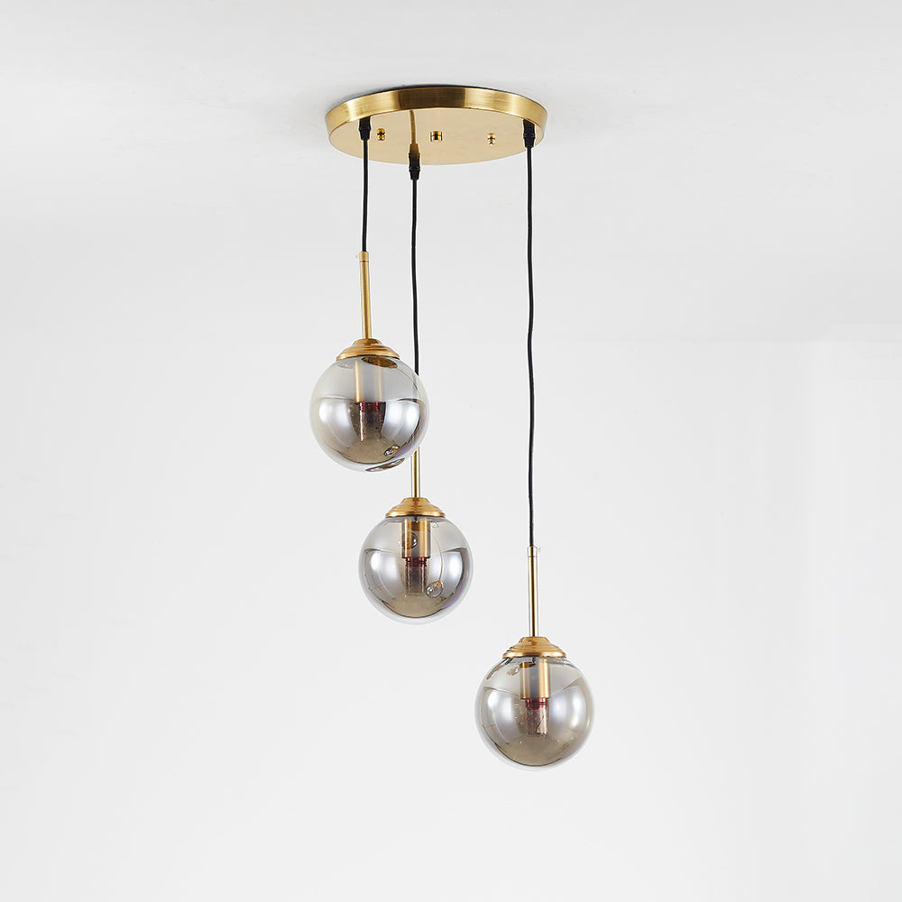 Valentina Ronde Designer LED Hanglamp Metaal Glas Eetkamer Woonkamer