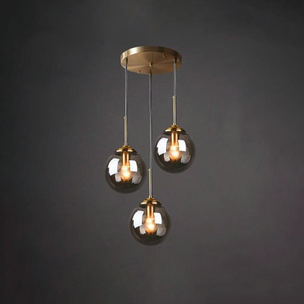 Valentina Ronde Designer LED Hanglamp Metaal Glas Eetkamer Woonkamer
