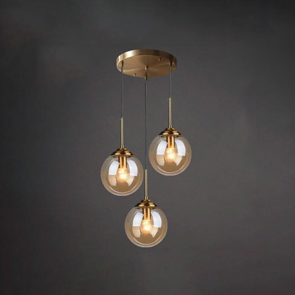 Valentina Ronde Designer LED Hanglamp Metaal Glas Eetkamer Woonkamer