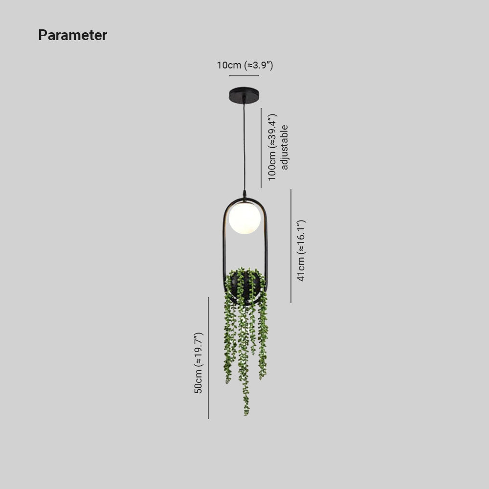 Edge Design LED Hanglamp Zwart Metaal Glas Eetkamer Slaapkamer
