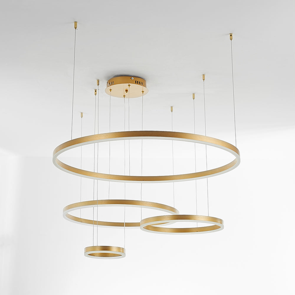 Arisha Moderne Grote  Hanglampen Wit Metaal Slaapkamer  Woonkamer Tir-Cirkel