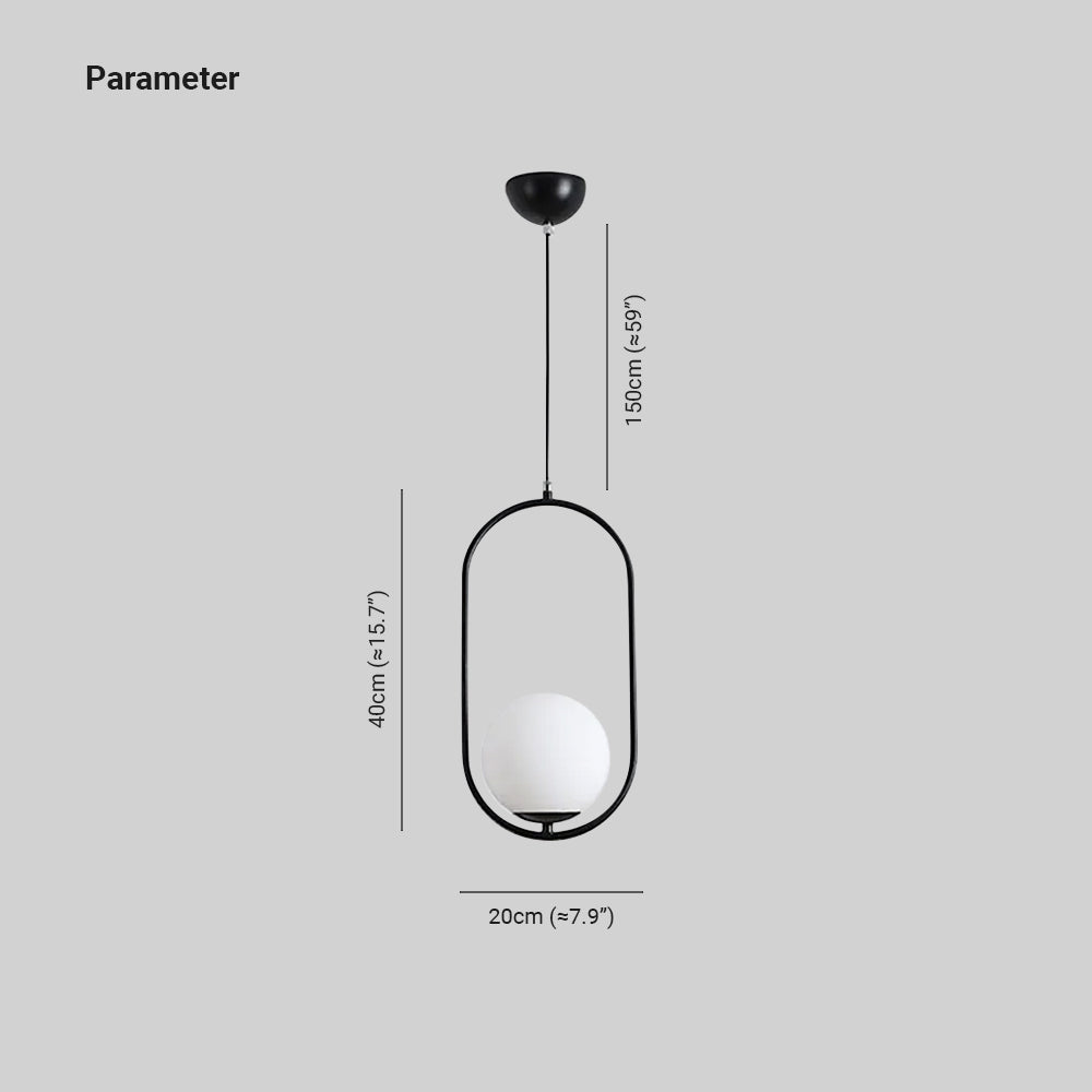 Valentina Vintage Eenvoudig LED Hanglamp Zwart/Messing Slaapkamer