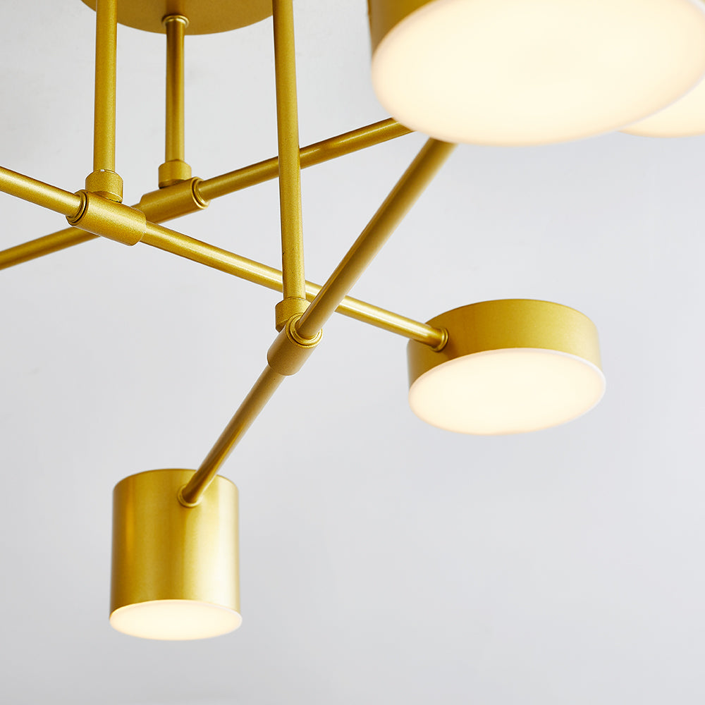 Weiss Moderne LED Flush Plafondlampen Zwart Wit Goud Metaal Slaapkamer