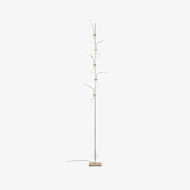 Receiv staal vloerlamp