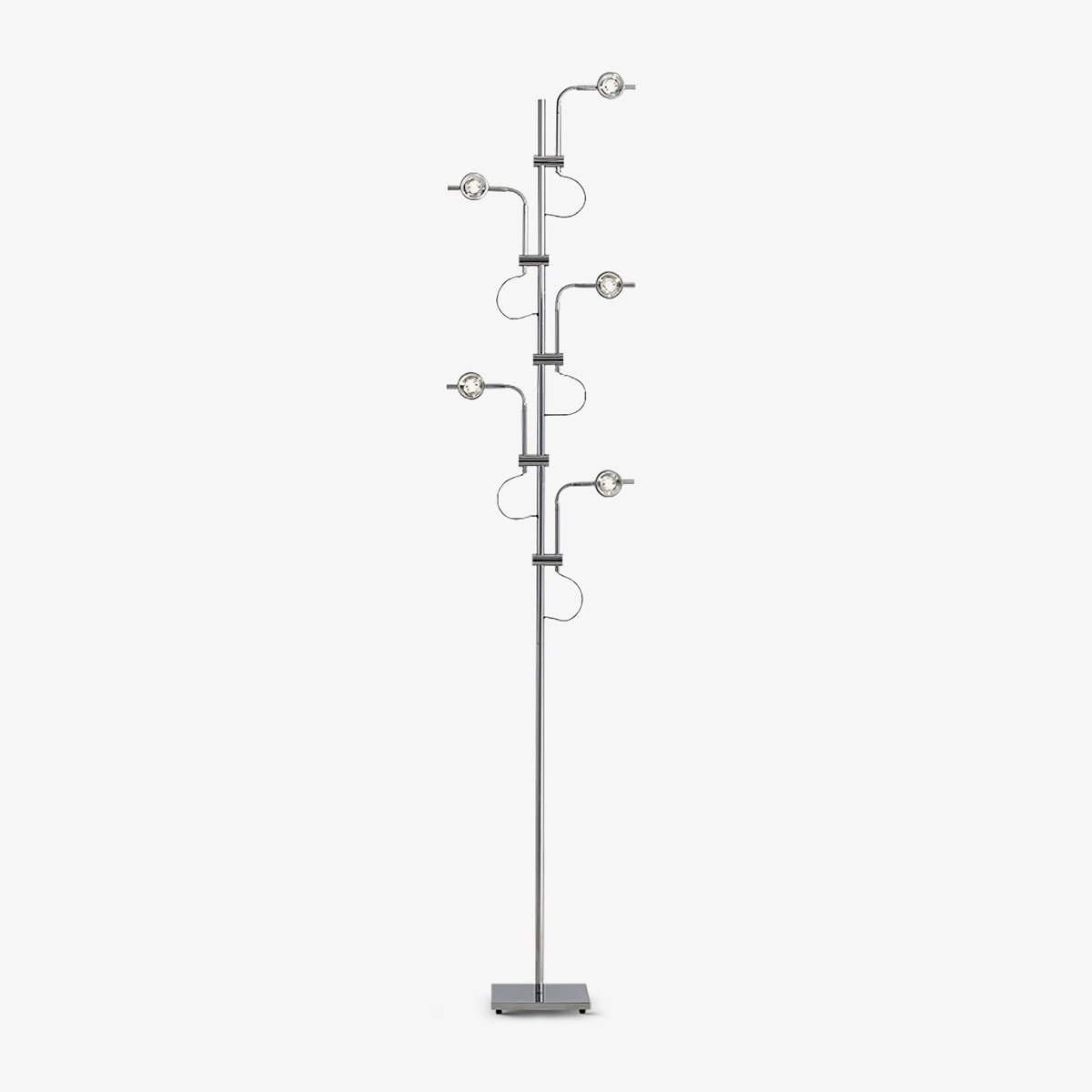 Receiv staal vloerlamp