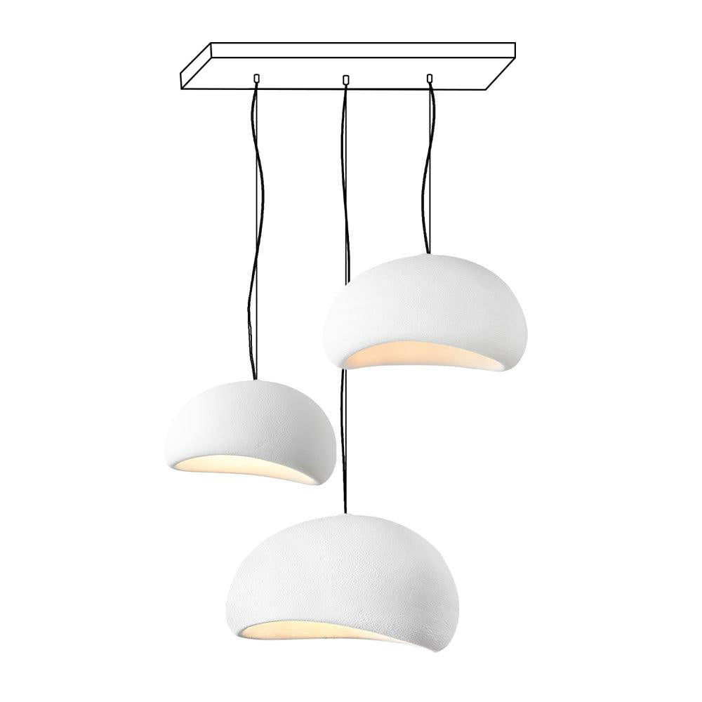 Kroonluchter Wabi-Sabi kiezelvormige Cluster Organische Vorm Minimalistische Kunst