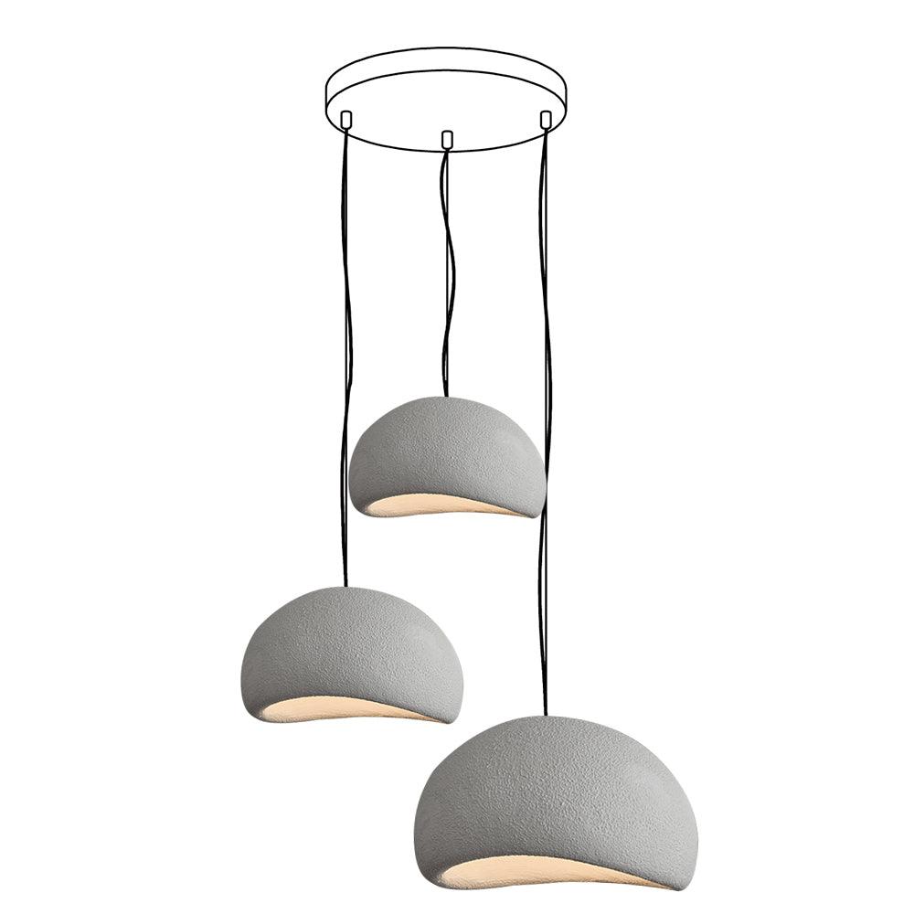 Kroonluchter Wabi-Sabi kiezelvormige Cluster Organische Vorm Minimalistische Kunst