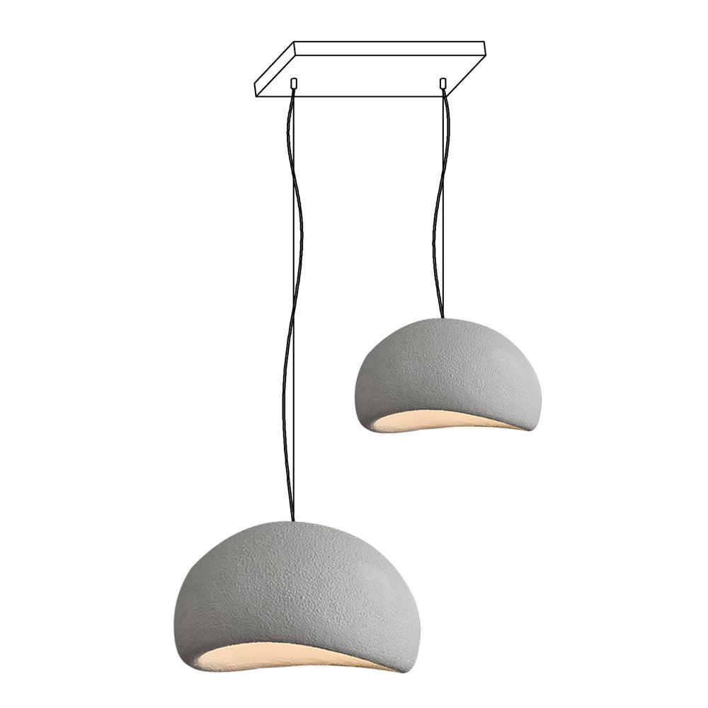 Kroonluchter Wabi-Sabi kiezelvormige Cluster Organische Vorm Minimalistische Kunst
