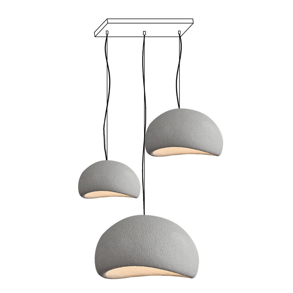 Kroonluchter Wabi-Sabi kiezelvormige Cluster Organische Vorm Minimalistische Kunst